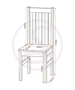 Ludlow Dining Set in Oak Effect with 4 White chairs