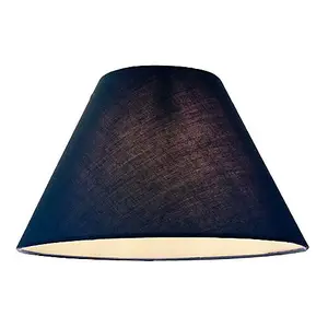 12 Midnight Blue Cotton Coolie Lampshade Suitable for Table Lamp or Pendant