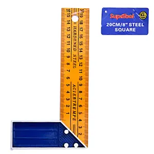 SupaTool Carpentry Square Yellow (20cm)