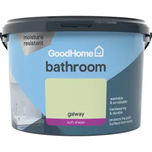 GoodHome Bathroom Galway Soft sheen Emulsion paint, 2.5L