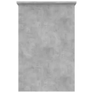 Berkfield Desk Concrete Grey 100x50x76 cm Engineered Wood