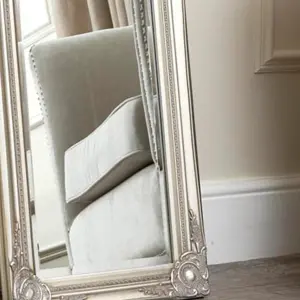 Melody Maison Tall Champagne Silver Wall Mirror 47cm x 142cm