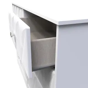 San Jose Ready assembled White 6 Drawer Chest (H)792mm (W)1117mm (D)395mm