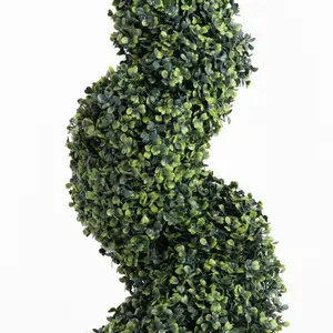 Blooming Artificial - 90cm / 3ft Artificial Boxwood Spiral (Pair)