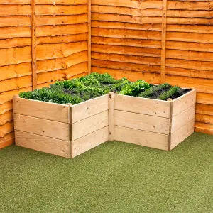 Greena Corner Raised Bed - 120 x 120cm, 45cm High