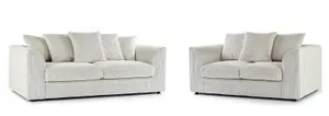 Chicago Jumbo Cord 3&2 Seater Sofa Set Mink