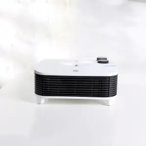 Geepas 2kW Flat Fan Heater with Adjustable Thermostat Cool/Warm/Hot