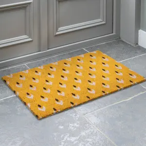 Ikat Ochre Coir Doormat 600X900mm