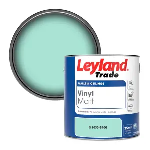 Leyland Trade Vinyl Matt Walls & Ceilings Emulsion Paint (S 1030-B70G) 2.5L