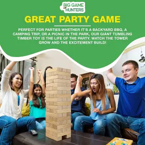 Jumbo Hi-tower - Tumble Tower Block Stacking Game - From 0.6 to 1.5 metres