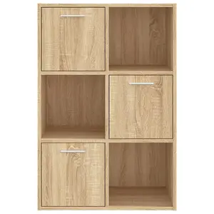 Berkfield Storage Cabinet Sonoma Oak 60x29.5x90 cm Engineered Wood