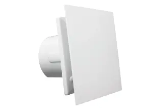 VENTS NAZAIR White 100 mm Quiet Powerful Bathroom Extractor Fan with Humidity Sensor