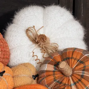 The Satchville Gift Company Pumpkin Knitted White