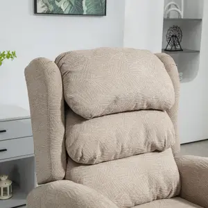 HOMCOM Power Lift Recliner Chair for Elderly with Remote Control, Khaki