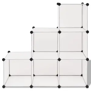 Berkfield Storage Cube Organiser with 6 Compartments White