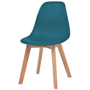 Berkfield Dining Chairs 6 pcs Turquoise Plastic