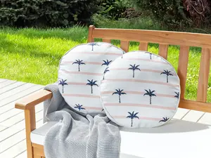 Set of 2 Outdoor Cushions MOLTEDO White