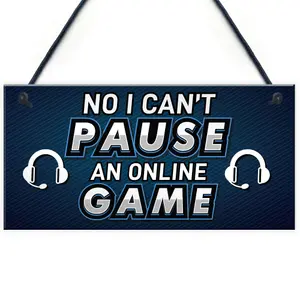 Funny Gamer Gift Gaming Sign For Boys Bedroom Man Cave Gift For Men