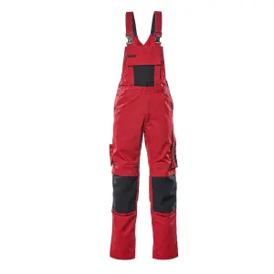 Mascot Unique Augsburg Bib & Brace - Red/Black   (38.5) (Leg Length - Short)