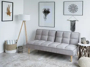 Sofa Bed SILJAN Light Grey Grey