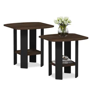 Alastair Side Table (Set of 2) Black / Columbia Walnut