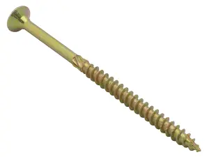 ForgeFix SPE5100YT Spectre PZ Compatible Wood Screw CSK ZYP 5.0 x 100mm Tub 300