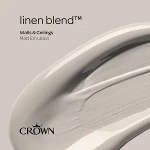 Crown Walls & Ceilings Matt Emulsion Paint Linen Blend - 2.5L