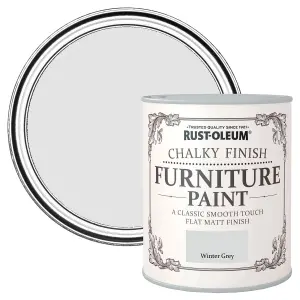 Rust-Oleum Winter grey Flat matt Furniture paint, 2.5L