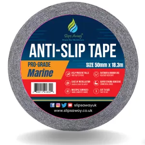 Anti Slip Waterproof Resistant Marine Safety-Grip Non Skid Tape perfect for Boats -Blue 50mm x 18.3m