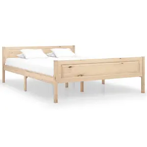 Berkfield Bed Frame Solid Pinewood 140x200 cm