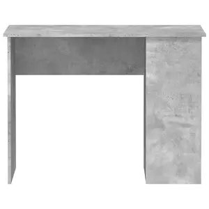 Berkfield Desk Concrete Grey 100x55x75 Engineered Wood