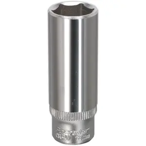 13mm Deep Drive Socket - Forged Chrome Vanadium Steel 1/4" Square Drive Tool