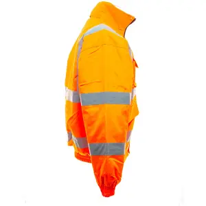 Yoko Mens Hi-Vis Bomber Jacket Quality Product