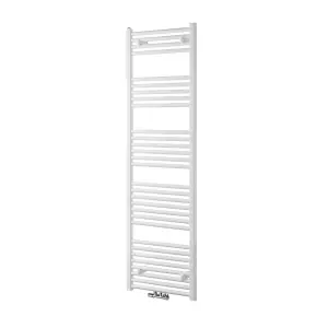 Nes Home 1600 x 500 mm Central Connection Designer Towel Radiator White Single Straight