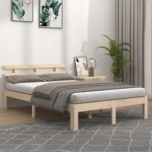 vidaXL Bed Frame Solid Wood 120x200 cm