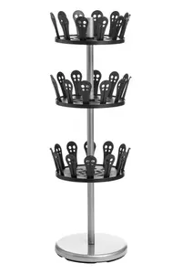 Interiors by Premier 3 Tier Revolving Shoe Stand