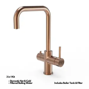 Kersin Elise Copper 3 in 1 Instant Hot Water Tap