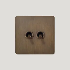 MAXWELL 2G Two Way Smooth Toggle Switch - Antique Brass