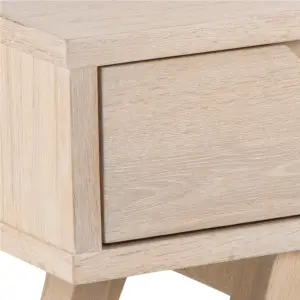 A-Line TV Unit with 2 Drawers in White Oak