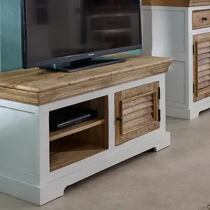 Alfie TV Cabinet/Bench - Mango Wood - L45 x W110 x H50 cm