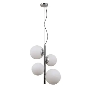 Luminosa Riga Modern 2 Light Globe Pendant Ceiling Light, E27+E14