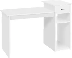 Computer Desk Yaheetech Colour: White