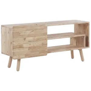 Beliani Scandinavian TV Stand Light Wood WESTFIELD