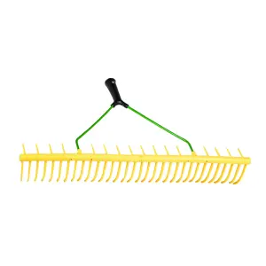 Pegdev - PDL - 32 Tooth Polypropylene Landscape Rake Head - Ideal for Professional Ground Care, Lawn, Soil, Sand & Garden Upkeep