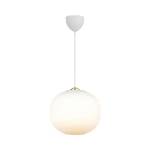 Nordlux Navone Globe Pendant Ceiling Light White E27