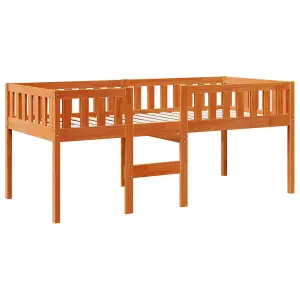 Berkfield Children's Bed without Mattress Wax Brown 75x190 cm Solid Wood Pine