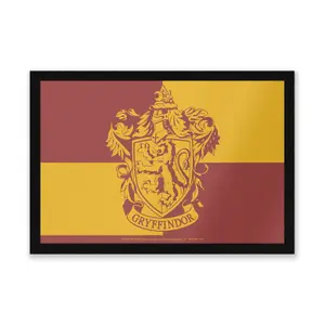 Official Harry Potter Gryffindor Household Entrance Mat 40cm x 60cm dimension, Durable, Indoor Only