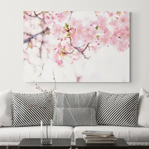 Cherry Blossom Pink Flower - Wrapped Canvas Print 41 cm H x 61 cm W