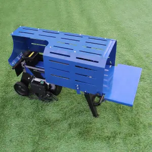 Log Splitter 5 Ton Hydraulic 3L Electric 2000 Watt Motor Wood Timber Cutter 2 Blades Duoblade 370mm Max Log Length