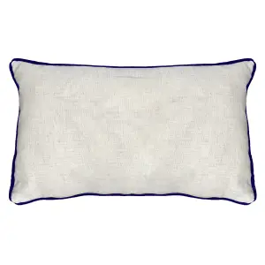 Evans Lichfield Nautical Beach Rectangular Piped Feather Filled Cushion